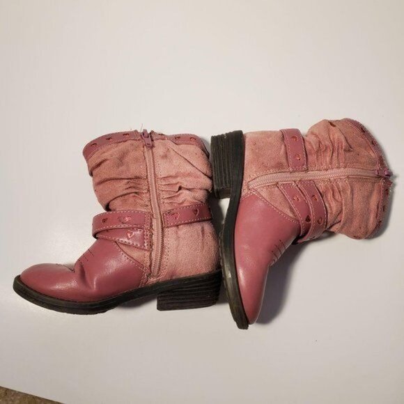 Pink Boots Cow Boy Girl Fashion Boot Toddler Wonderkids Kids Size 9 - Picture 3 of 11
